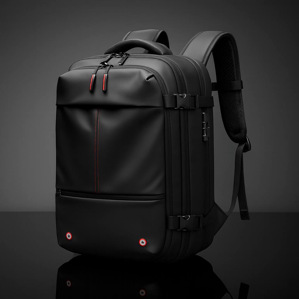 NordicPack Pro - Ultimate Roll-Top 30-45L (48CM) Travel Backpack | Anti-Theft, Water-Resistant & Effortlessly Stylish