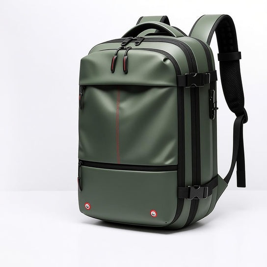 NordicPack Pro - Ultimate Roll-Top 30-45L (48CM) Travel Backpack | Anti-Theft, Water-Resistant & Effortlessly Stylish