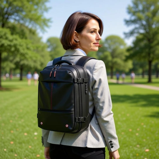 NordicPack Pro - Ultimate Roll-Top 30-45L (48CM) Travel Backpack | Anti-Theft, Water-Resistant & Effortlessly Stylish