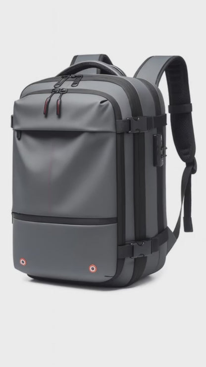 NordicPack Pro - Ultimate Roll-Top 30-45L (48CM) Travel Backpack | Anti-Theft, Water-Resistant & Effortlessly Stylish